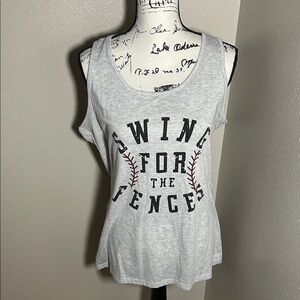 Gray Graphic Tank Top